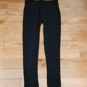 Nwot eye candy fleece tights OS black